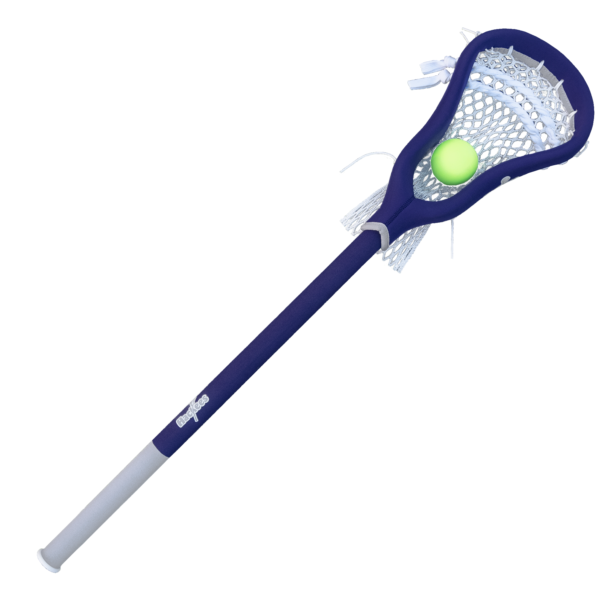 Lacrosse Bed Sheet Set For Boys – Full Size, Blue Grey Lacrosse Sticks & Helmet Design, Microfiber Sports Sheets