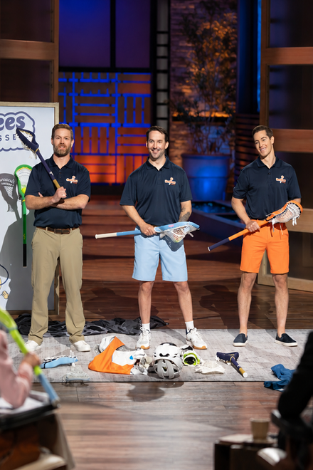 Hackees founders on the Shark Tank set