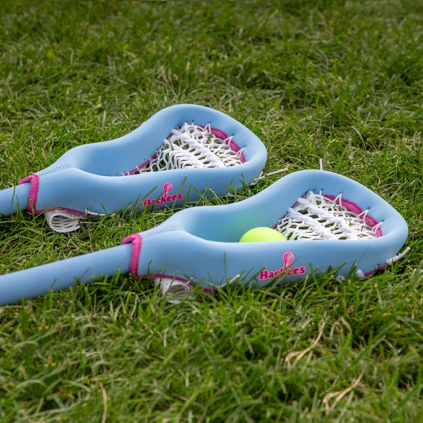 1 vs. 1 // Two Stick Pack Lacrosse Sticks Hackees Pink 